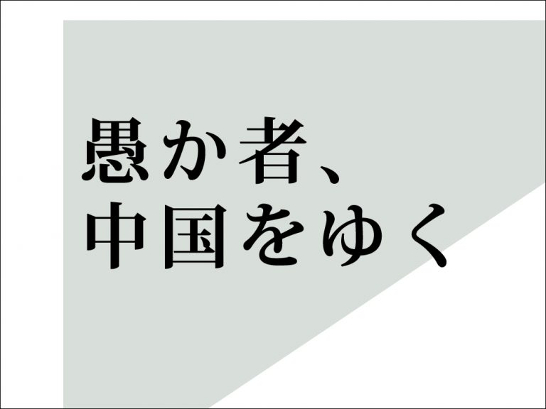 【書籍】愚か者、中国をゆく