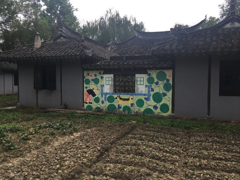 金山農民画村にて